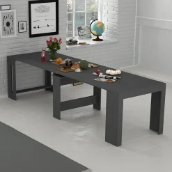 Garnero Arredamenti Consolle Allungabili|Consolle Allungabile-Tavolo consolle allungabile 50-300cm Zenzero Ossido