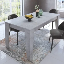 Garnero Arredamenti Tavoli Da Pranzo|Tavoli Allungabili-Tavolo da pranzo allungabile 140/200 cm moderno Orbis Cemento