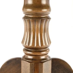 Garnero Arredamenti Tavoli In Legno|Tavoli Da Pranzo-Tavolo da pranzo allungabile rotondo 90/124cm scuro Circle Noce