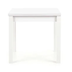 Garnero Arredamenti Tavoli In Legno|Tavoli Da Pranzo-Tavolo da pranzo allungabile moderno 80/160cm bianco Akainu Bianco Opaco