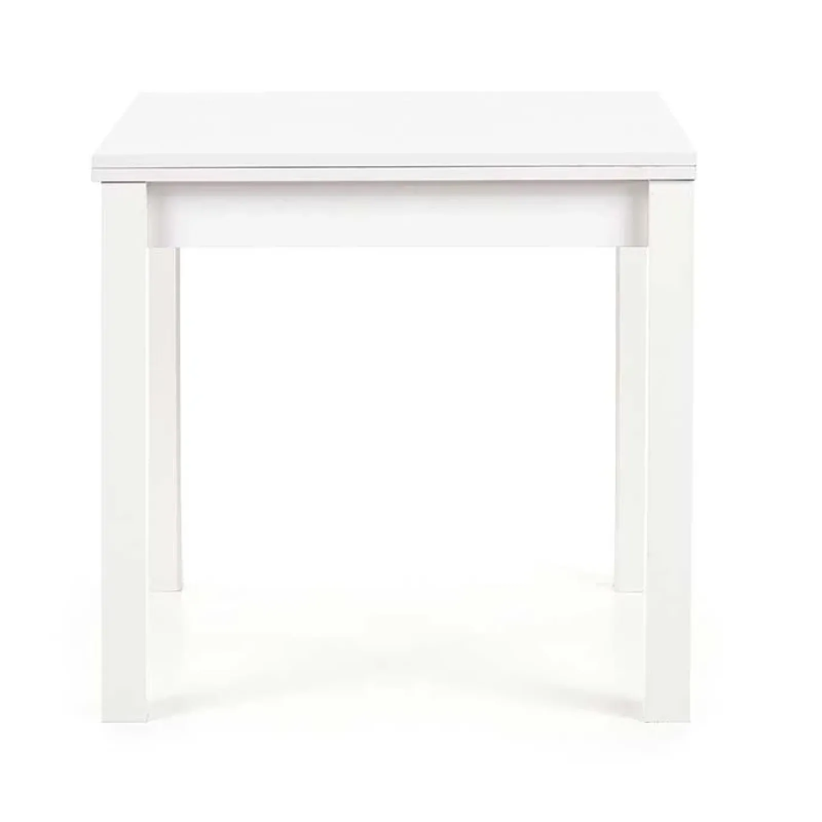 Garnero Arredamenti Tavoli In Legno|Tavoli Da Pranzo-Tavolo da pranzo allungabile moderno 80/160cm bianco Akainu Bianco Opaco