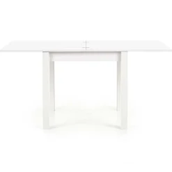 Garnero Arredamenti Tavoli In Legno|Tavoli Da Pranzo-Tavolo da pranzo allungabile moderno 80/160cm bianco Akainu Bianco Opaco