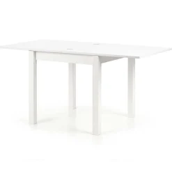 Garnero Arredamenti Tavoli In Legno|Tavoli Da Pranzo-Tavolo da pranzo allungabile moderno 80/160cm bianco Akainu Bianco Opaco