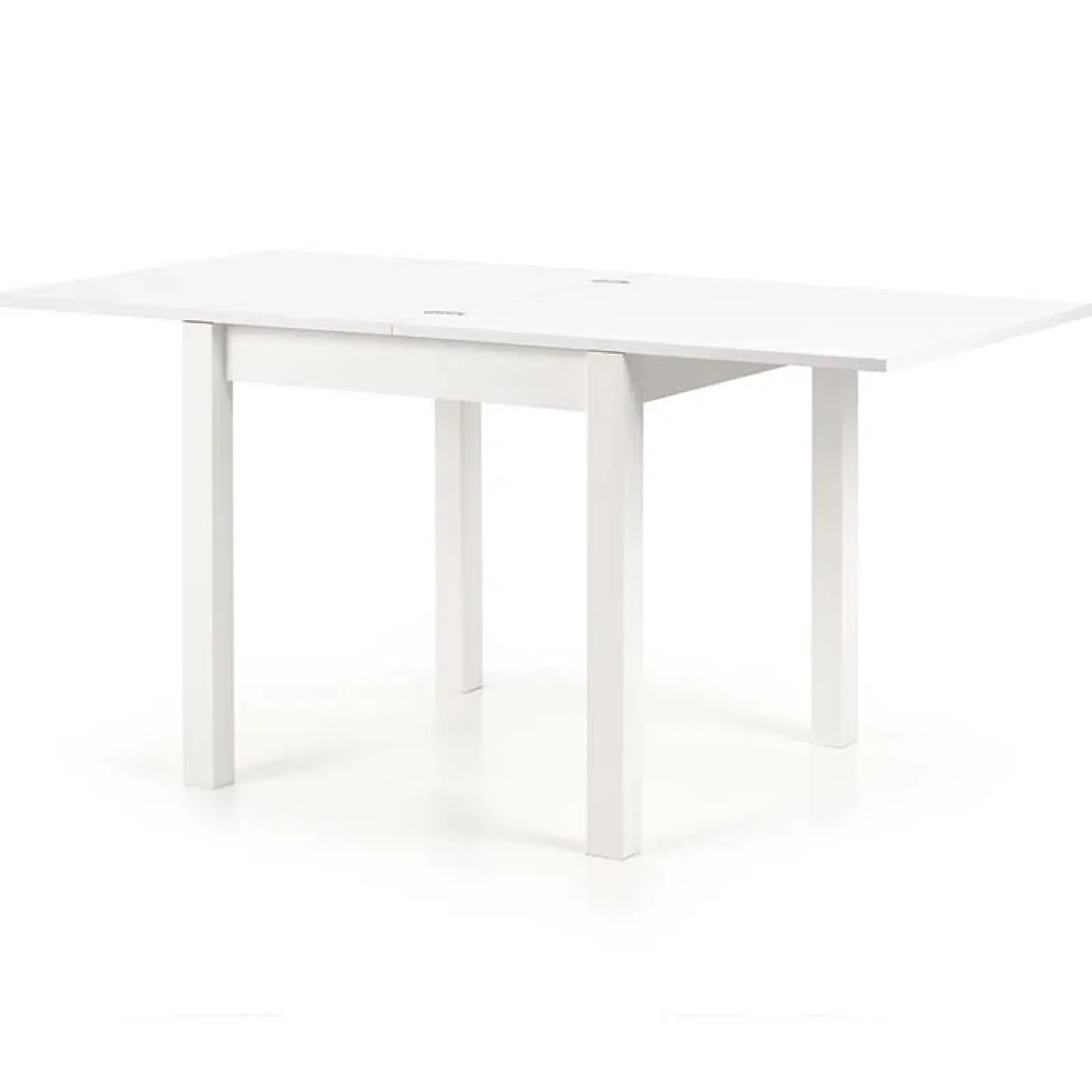 Garnero Arredamenti Tavoli In Legno|Tavoli Da Pranzo-Tavolo da pranzo allungabile moderno 80/160cm bianco Akainu Bianco Opaco