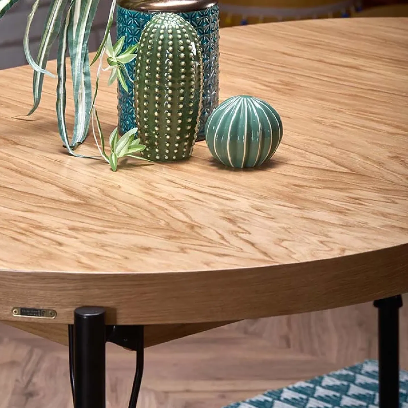 Garnero Arredamenti Tavoli In Legno|Tavoli Da Pranzo-Tavolo da pranzo allungabile moderno 100/300cm rovere nero Wally