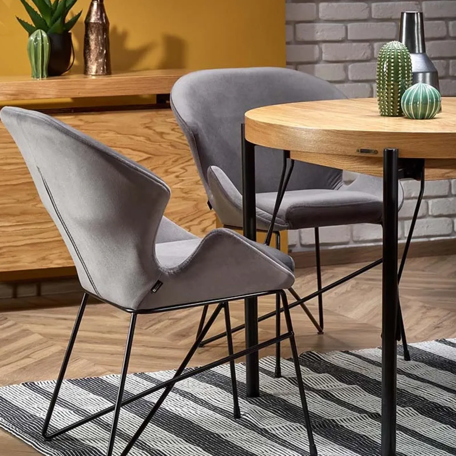 Garnero Arredamenti Tavoli In Legno|Tavoli Da Pranzo-Tavolo da pranzo allungabile moderno 100/300cm rovere nero Wally