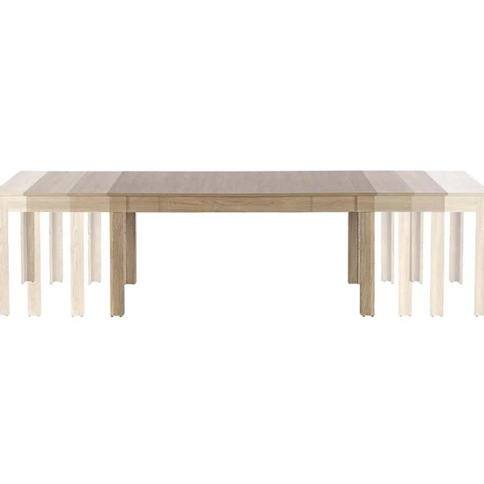 Garnero Arredamenti Tavoli Da Pranzo|Tavoli Allungabili-Tavolo da pranzo allungabile 160/298cm sonoma Califa Rovere