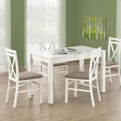 Garnero Arredamenti Tavoli In Legno|Tavoli Da Pranzo-Tavolo da pranzo industrial moderno 120x68cm bianco Garp