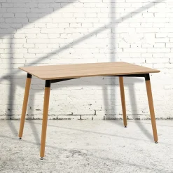 Garnero Arredamenti Tavoli In Legno|Tavoli Da Pranzo-Tavolo da pranzo moderno 120x80cm rovere Luserna