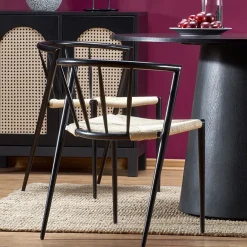 Garnero Arredamenti Tavoli Laccati|Tavoli Da Pranzo-Tavolo da pranzo rotondo 120x77cm nero Igino