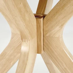 Garnero Arredamenti Tavoli In Legno|Tavoli Da Pranzo-Tavolo da pranzo rotondo moderno 120x120cm rovere naturale Corinto