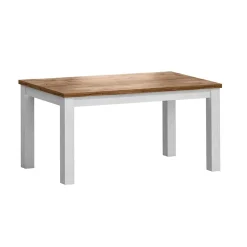 Garnero Arredamenti Tavoli In Legno|Tavoli Da Pranzo-Tavolo da pranzo 160x90cm bianco frassinato rovere Provenza