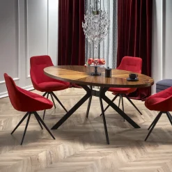 Garnero Arredamenti Tavoli In Legno|Tavoli Da Pranzo-Tavolo da pranzo 170x90cm design moderno noce nero Emilio