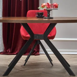 Garnero Arredamenti Tavoli In Legno|Tavoli Da Pranzo-Tavolo da pranzo 170x90cm design moderno noce nero Emilio