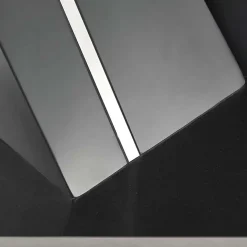 Garnero Arredamenti Tavoli Da Pranzo|Tavoli Allungabili-Tavolo in vetro allungabile moderno 160/200cm grigio scuro Curtis