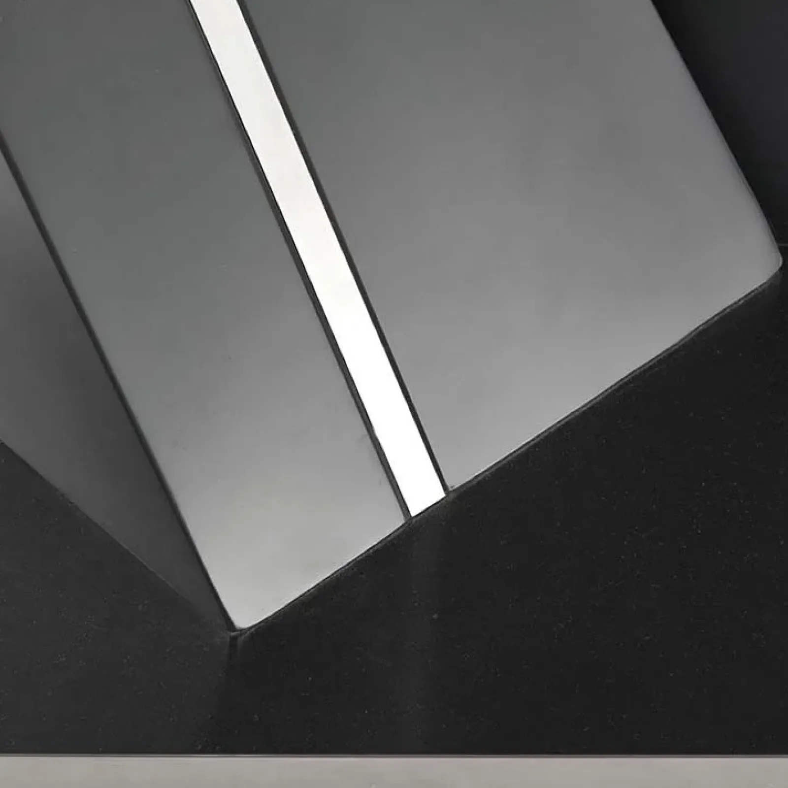 Garnero Arredamenti Tavoli Da Pranzo|Tavoli Allungabili-Tavolo in vetro allungabile moderno 160/200cm grigio scuro Curtis