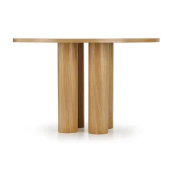 Garnero Arredamenti Tavoli In Legno|Tavoli Da Pranzo-Tavolo moderno rotondo 120/77cm rovere Canberra