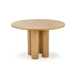 Garnero Arredamenti Tavoli In Legno|Tavoli Da Pranzo-Tavolo moderno rotondo 120/77cm rovere Canberra