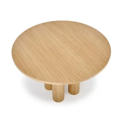 Garnero Arredamenti Tavoli In Legno|Tavoli Da Pranzo-Tavolo moderno rotondo 120/77cm rovere Canberra