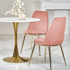 Garnero Arredamenti Tavoli Laccati|Tavoli Da Pranzo-Tavolo rotondo da sala 90x75cm marmo bianco effetto oro Rosselli