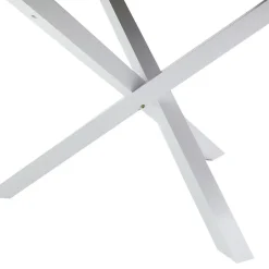 Garnero Arredamenti Tavoli Laccati|Tavoli Da Pranzo-Tavolo rotondo moderno 120x76cm bianco noce Merlino