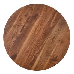 Garnero Arredamenti Tavoli In Legno|Tavoli Da Pranzo-Tavolo rotondo moderno 110x76cm noce oro Panaro