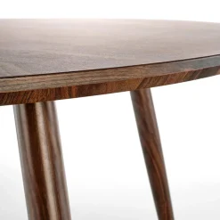 Garnero Arredamenti Tavoli In Legno|Tavoli Da Pranzo-Tavolo rotondo moderno 110x76cm noce oro Panaro