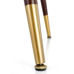 Garnero Arredamenti Tavoli In Legno|Tavoli Da Pranzo-Tavolo rotondo moderno 110x76cm noce oro Panaro