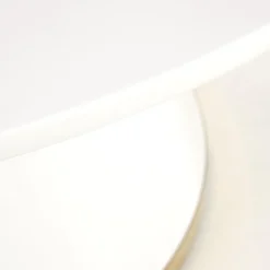 Garnero Arredamenti Tavoli Laccati|Tavoli Da Pranzo-Tavolo rotondo 120x120cm da pranzo bianco laccato acciaio oro Ruby