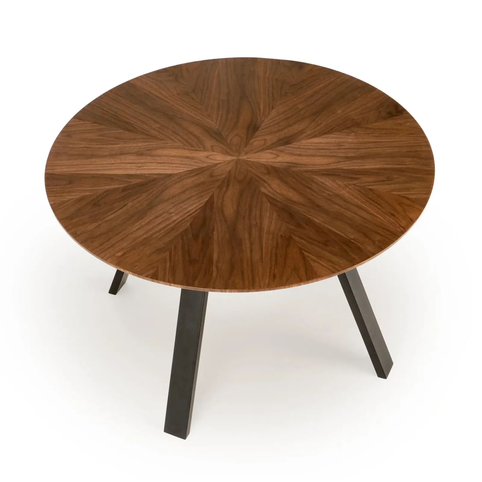 Garnero Arredamenti Tavoli Rotondi|Tavoli Da Pranzo-Tavolo rotondo 120x120cm moderno rovere noce nero Camomilla