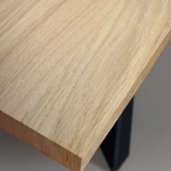 Garnero Arredamenti Tavoli In Legno|Tavoli Da Pranzo-Tavolo 180x90 cm rovere rustico metallo Gaya