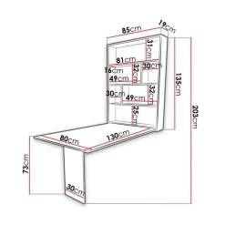 Garnero Arredamenti Tavoli Da Cucina|Tavoli Da Pranzo-Tavolo 135x203cm a scomparsa moderno rettangolare cemento nero Hope Cemento - Nero