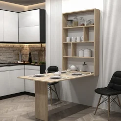 Garnero Arredamenti Tavoli Da Cucina|Tavoli Da Pranzo-Tavolo 135x203cm a scomparsa moderno rettangolare Hope Rovere