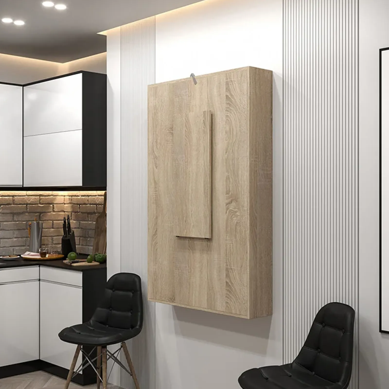 Garnero Arredamenti Tavoli Da Cucina|Tavoli Da Pranzo-Tavolo 135x203cm a scomparsa moderno rettangolare Hope Rovere