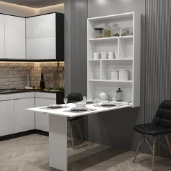 Garnero Arredamenti Tavoli Da Cucina|Tavoli Da Pranzo-Tavolo 135x203cm a scomparsa moderno rettangolare bianco Hope Bianco Opaco