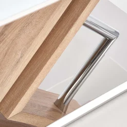 Garnero Arredamenti Tavoli In Vetro|Tavoli Da Pranzo-Tavolo 160x90cm da pranzo in vetro bianco acciaio cromato Mango Gihome®