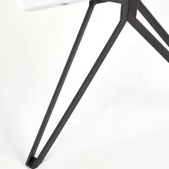 Garnero Arredamenti Tavoli Laccati|Tavoli Da Pranzo-Tavolo 160x90cm design rettangolare laccato bianco lucido nero Ercole