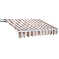 Garnero Arredamenti Tende Da Sole-Tenda da sole a bracci 250x200cm righe Orsus Beige