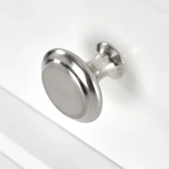 Garnero Arredamenti Toeletta Trucco-Toeletta da trucco 80x130h cm con specchio e sgabello bianco Lyra