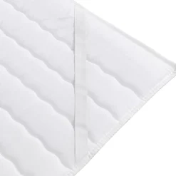 Garnero Arredamenti Topper|Topper-Topper alla francese 140x200cm trapuntato imbottito con elastici bianco Corsica