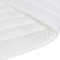 Garnero Arredamenti Topper|Topper-Topper matrimoniale oversize 180x200cm trapuntato imbottito con elastici bianco Corsica