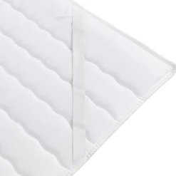 Garnero Arredamenti Topper|Topper-Topper matrimoniale oversize 180x200cm trapuntato imbottito con elastici bianco Corsica