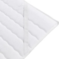 Garnero Arredamenti Topper|Topper-Topper matrimoniale 160x200cm trapuntato imbottito con elastici bianco Corsica