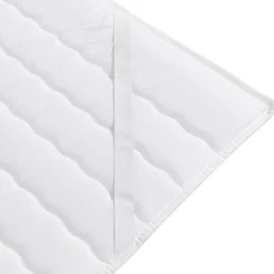Garnero Arredamenti Topper|Topper-Topper singolo 90x200cm trapuntato imbottito con elastici bianco Corsica
