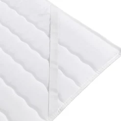 Garnero Arredamenti Topper|Topper-Topper singolo 80x200cm trapuntato imbottito con elastici bianco Corsica