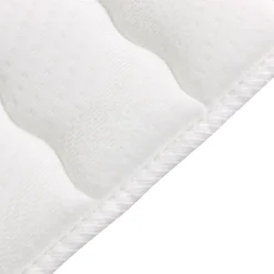 Garnero Arredamenti Topper|Topper-Topper singolo 80x200cm trapuntato imbottito con elastici bianco Corsica