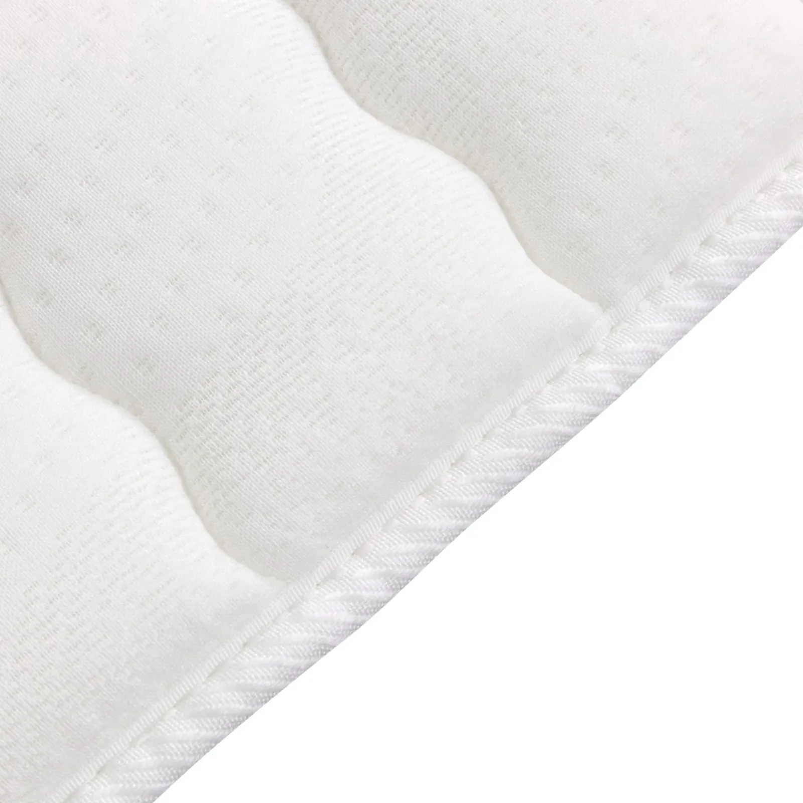 Garnero Arredamenti Topper|Topper-Topper singolo 80x200cm trapuntato imbottito con elastici bianco Corsica