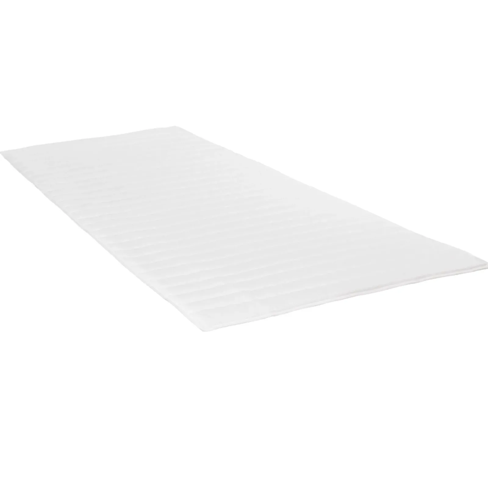 Garnero Arredamenti Topper|Topper-Topper singolo 80x200cm trapuntato imbottito con elastici bianco Corsica