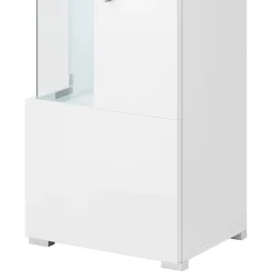 Garnero Arredamenti Vetrinette|Vetrinette-Vetrina 45x160h cm 1 anta destra moderna Frisk Bianco Lucido