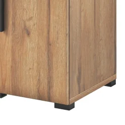 Garnero Arredamenti Vetrinette|Vetrinette-Vetrinetta bassa 90x136h cm 2 ante soggiorno rovere Maiorca